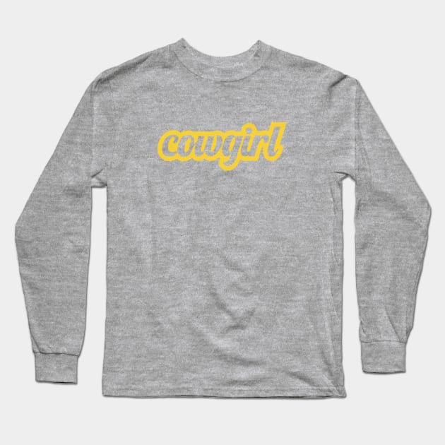 Cowgirl Long Sleeve T-Shirt by erock